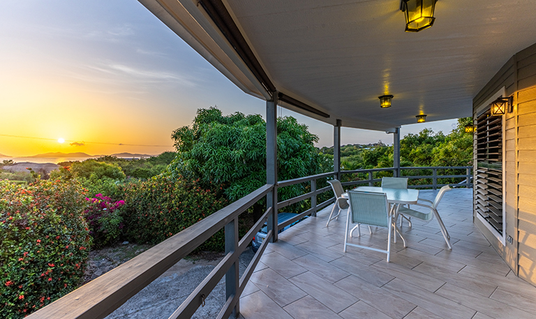 front patio sunset